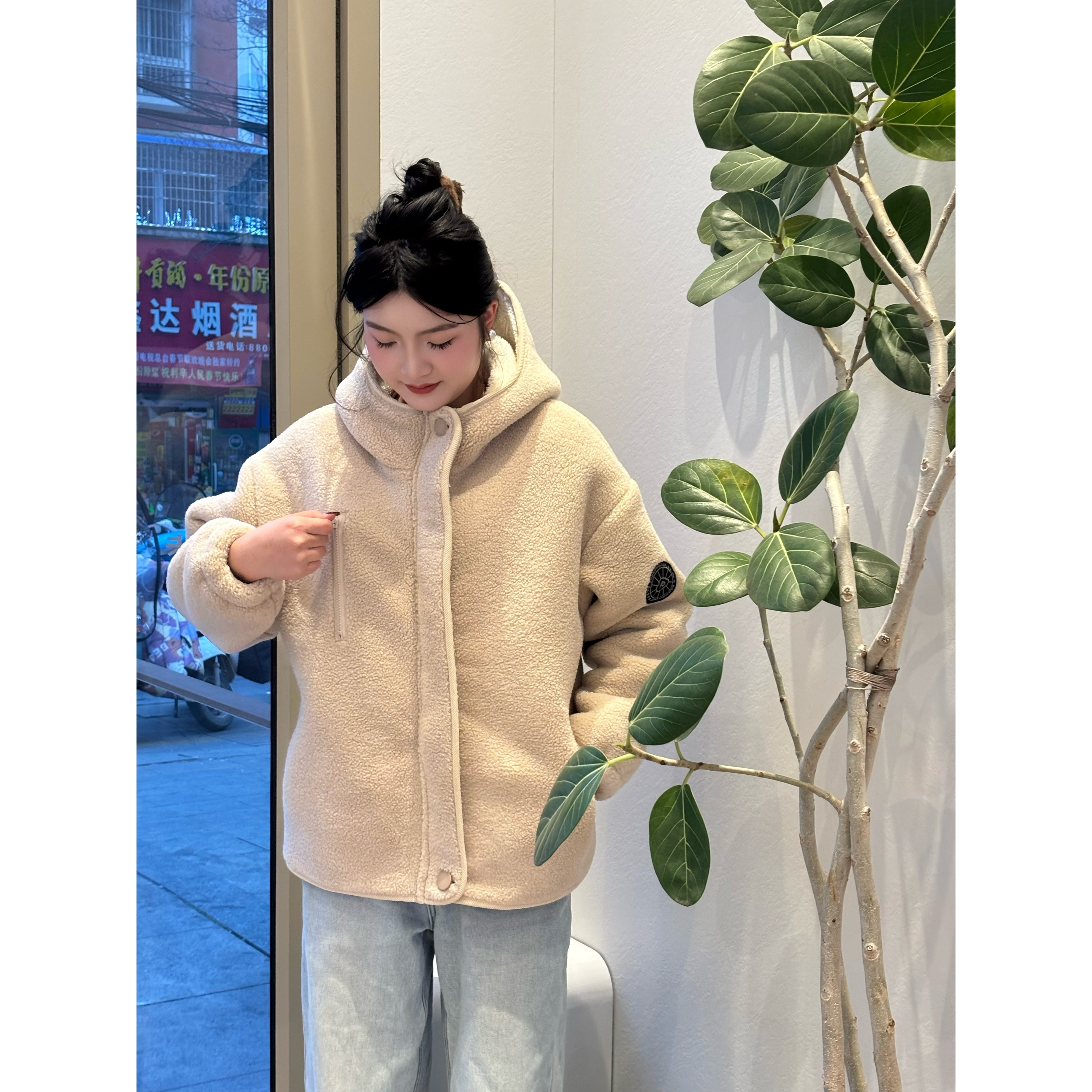 韩系大火炉极寒熔炉系列三层加绒变态厚情侣连帽宽松家居服升级款