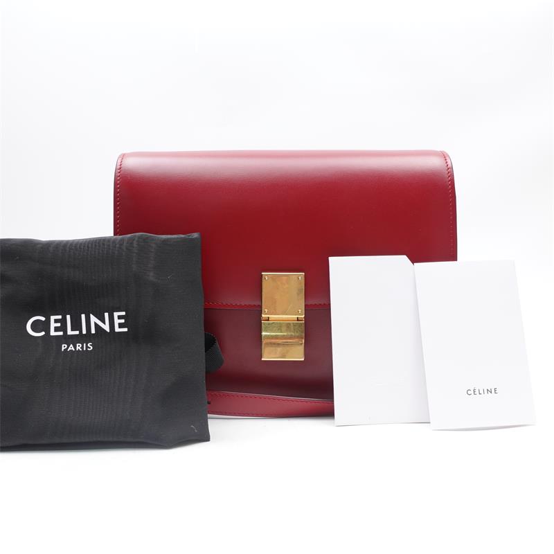 95新 Celine/思琳 【安娜专属】 红金豆腐单肩包T_ZY0000280394