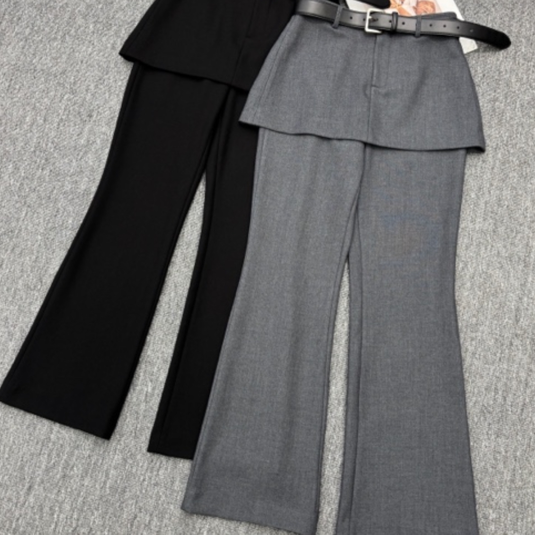 D50925南油高货假俩件微喇裤