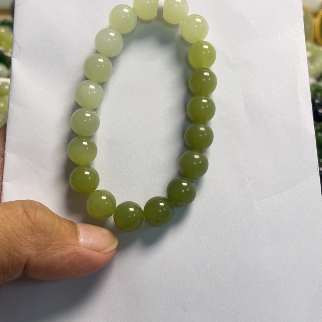 和田玉未镶嵌手链054