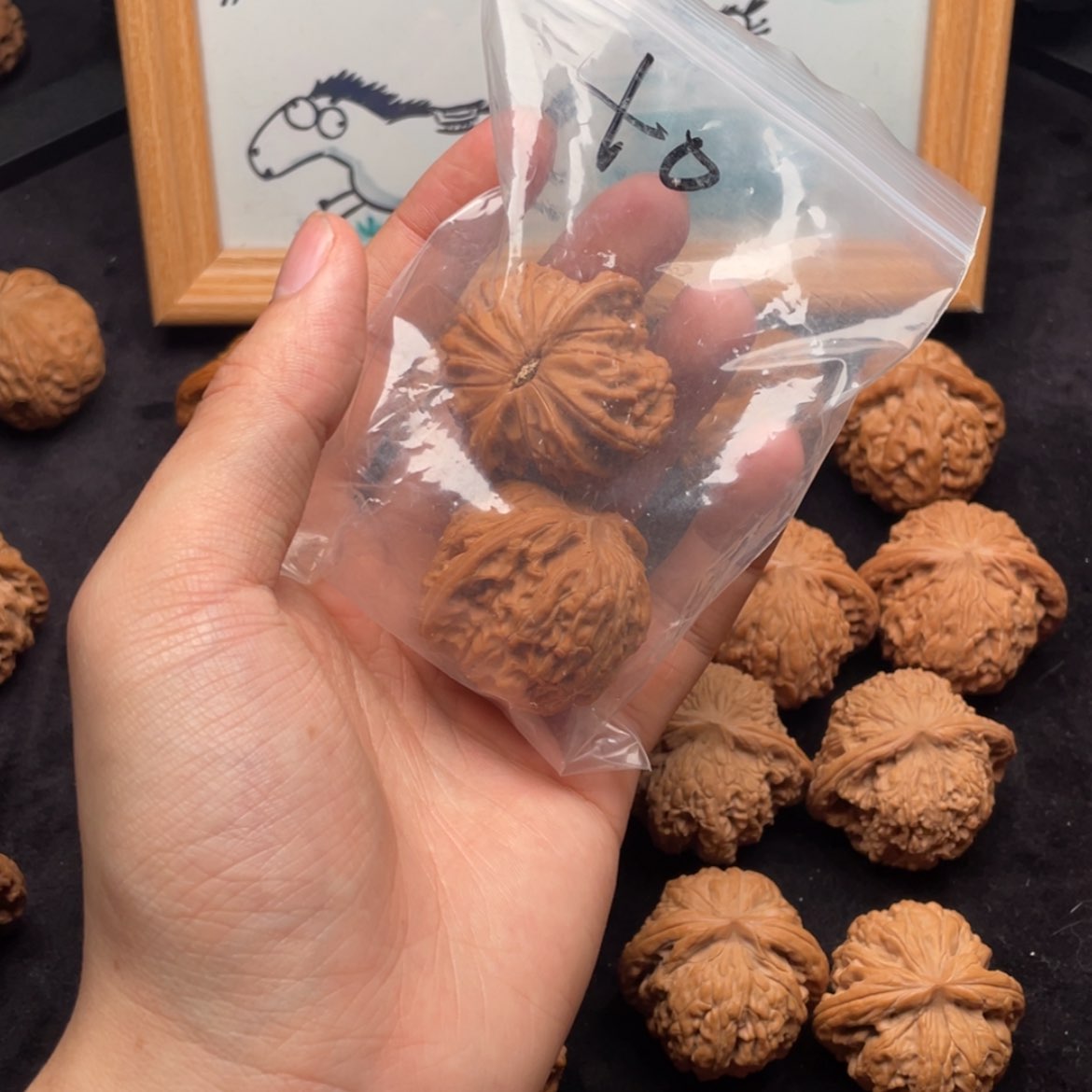 【闪购商品】文玩核桃把件昝**凯全品对歪