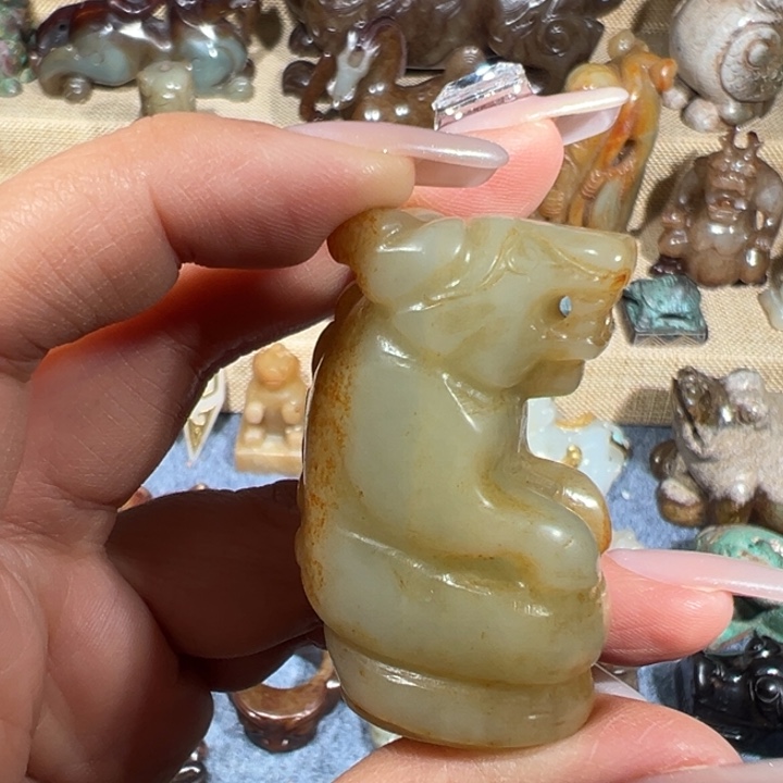 和田玉未镶嵌挂件