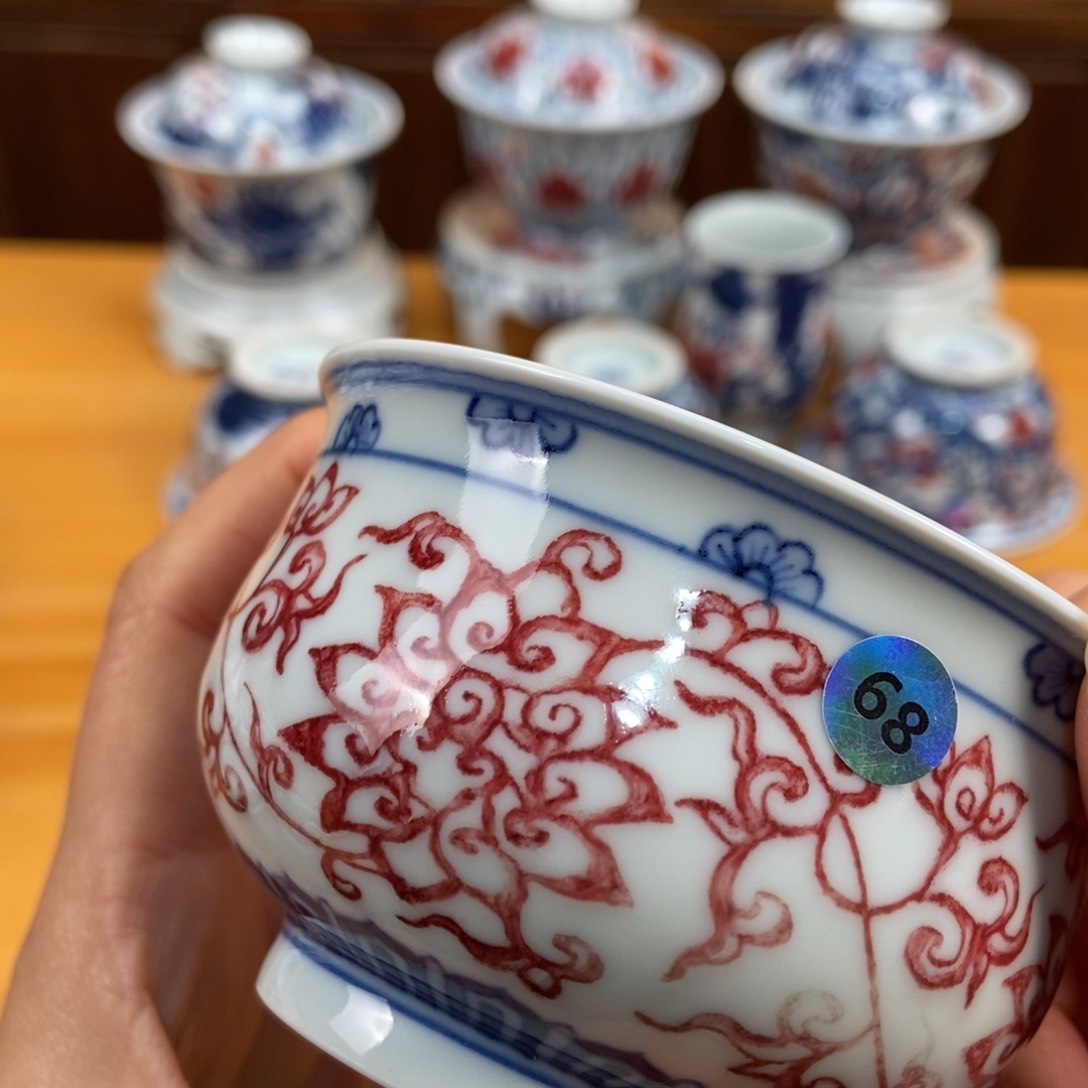 手绘现代茶具非古董
