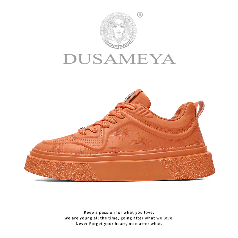 DUSAMEYA/杜莎米娅秋冬高奢增高鞋百搭男士休闲软底潮流板鞋6791