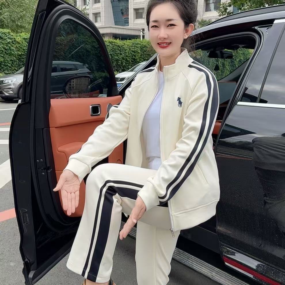 2025新款早秋修身轻奢简约休闲时尚百搭男士立领套装Jy9918