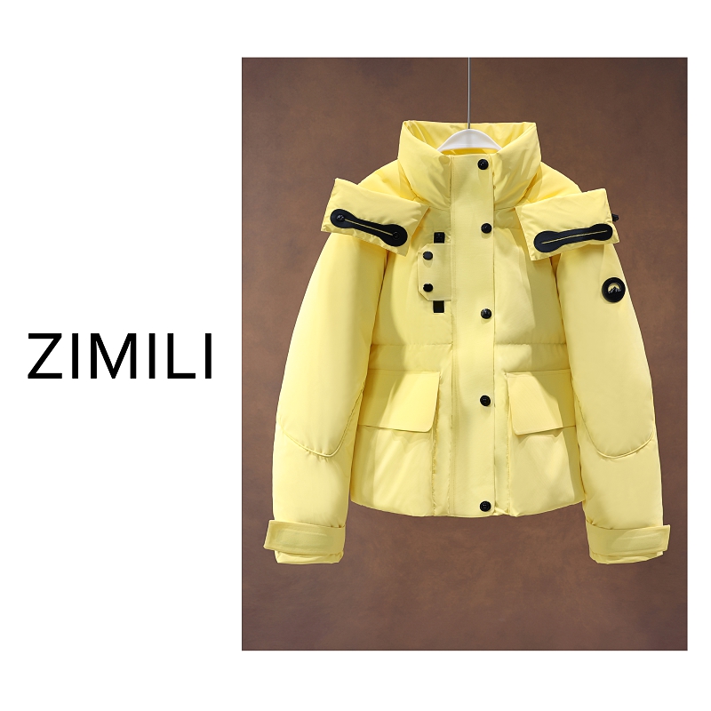 【亮哥欧货女装】冬季户外轻运动《葵扇》90绒高蓬松加厚羽绒服26955