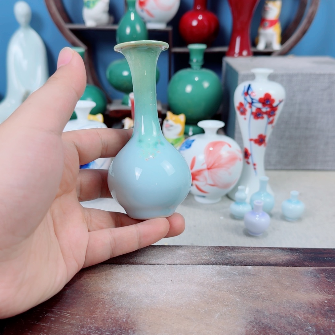 陶瓷手工小花器摆件