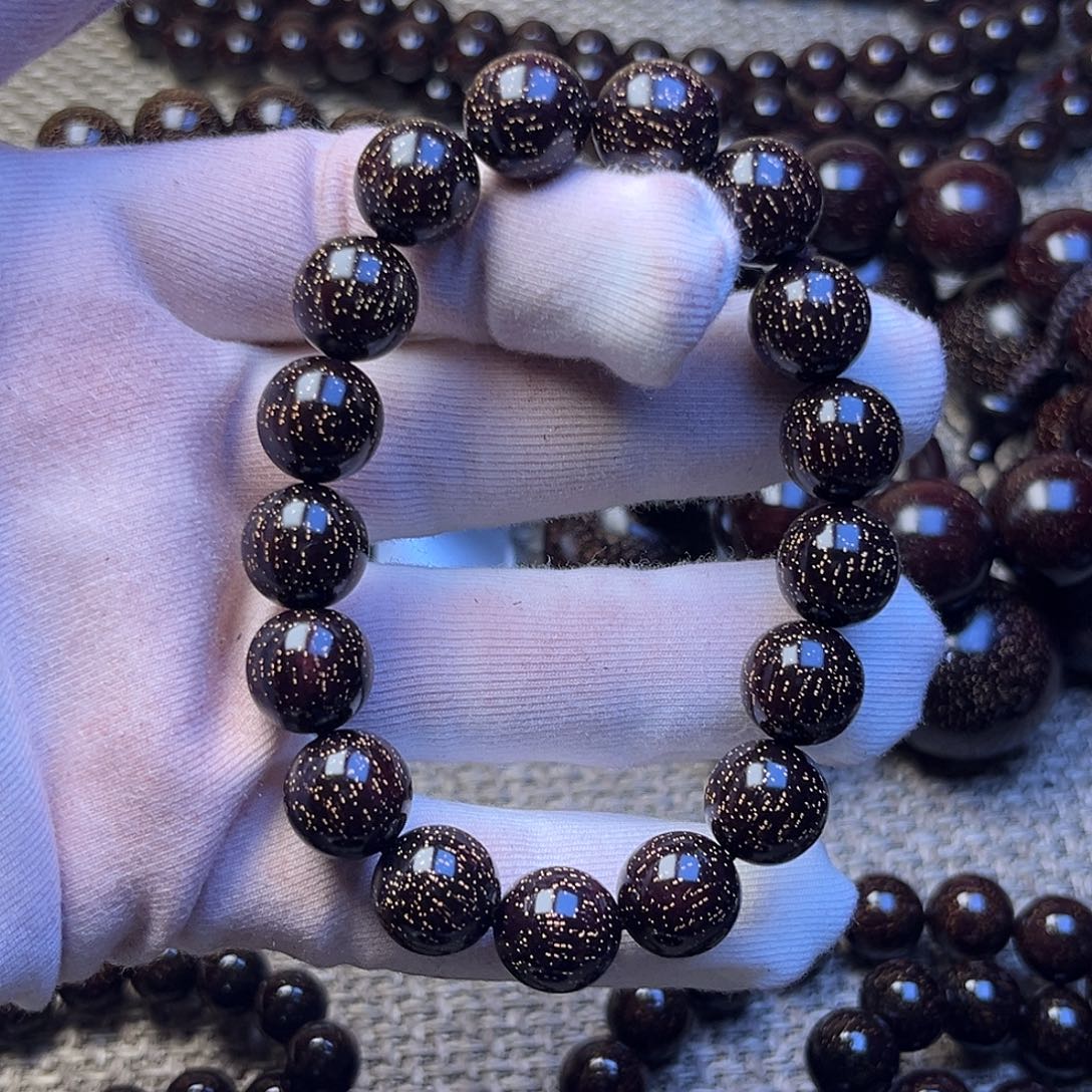 姐***姐檀香紫檀（小叶紫檀）1.2 17颗爆星