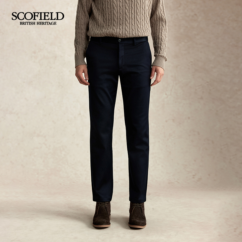 SCOFIELD男装25年秋冬时尚舒适西装裤子直筒休闲长裤SMTCF4TM10