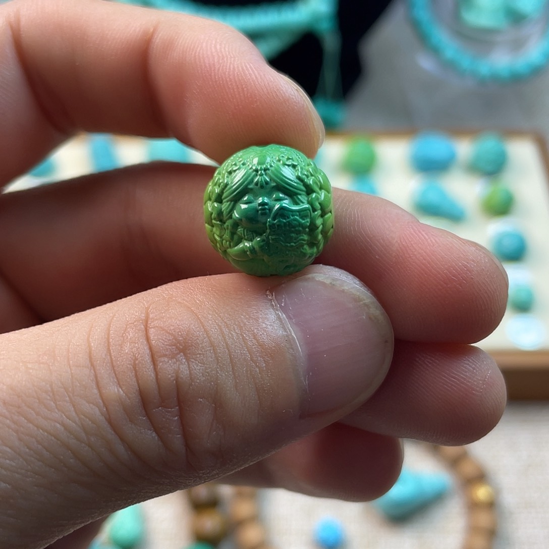 原生态湖北松配饰，直径15