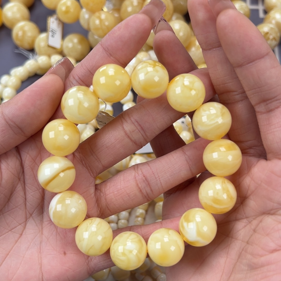 琥珀手链未镶嵌33.64手串