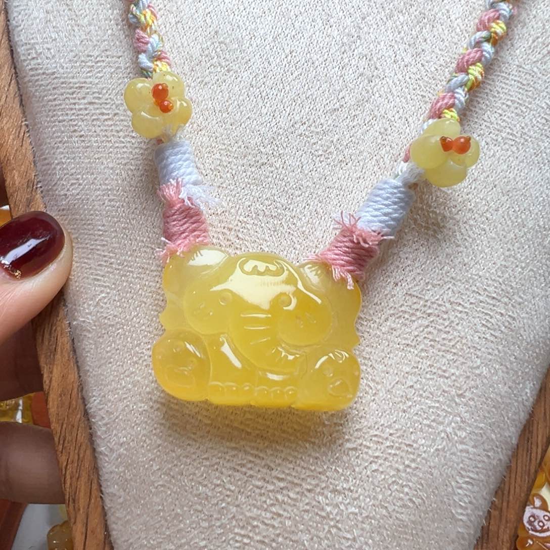 琥珀吊坠(不含链)未镶嵌