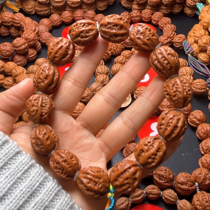 文玩核桃吊坠粗筋小枣