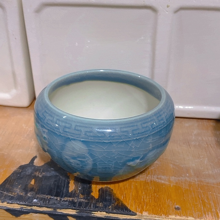 摆件多肉瑕疵盆有孔。