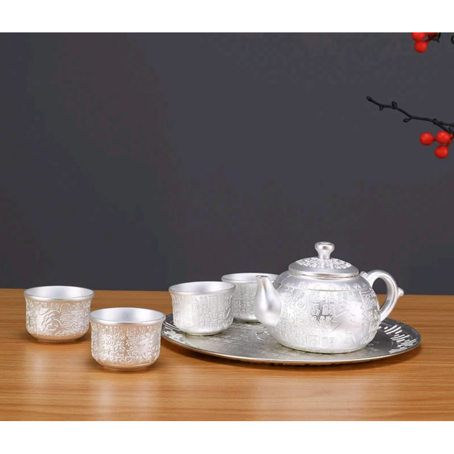 【粉丝福利1】百福茶壶家用办公礼盒高端简约高栏礼盒