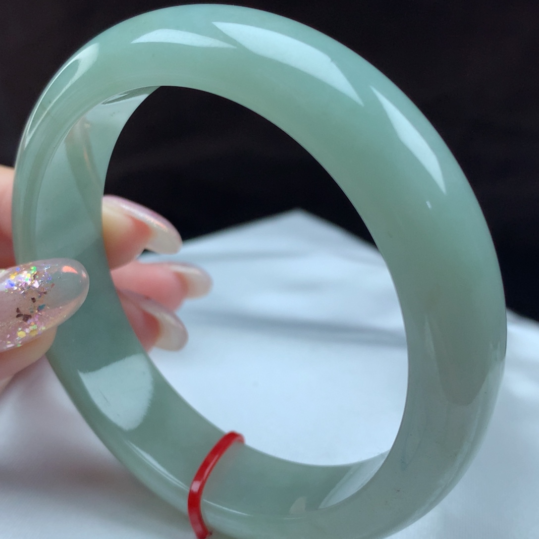 翡翠未镶嵌手镯95474，