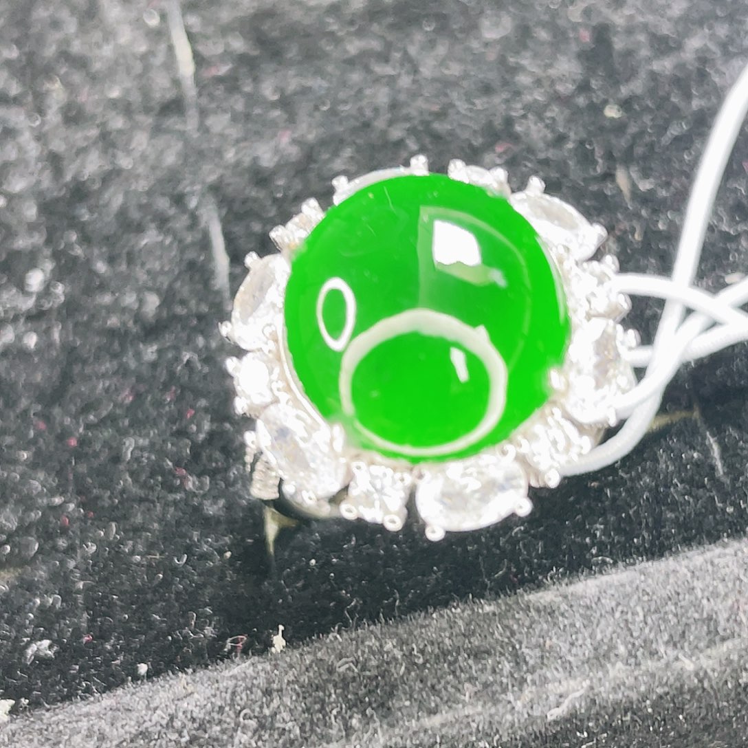 翡翠银S925镶嵌颈饰144