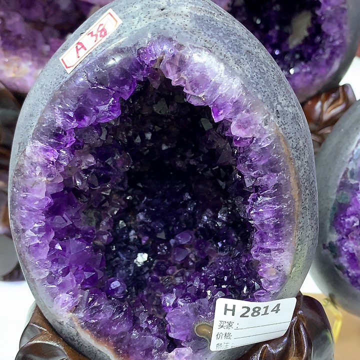 紫晶摆件未镶嵌海摆件2814