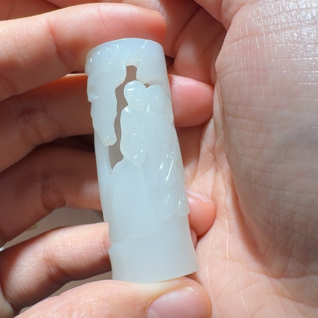 和田玉颈饰未镶嵌山**逢