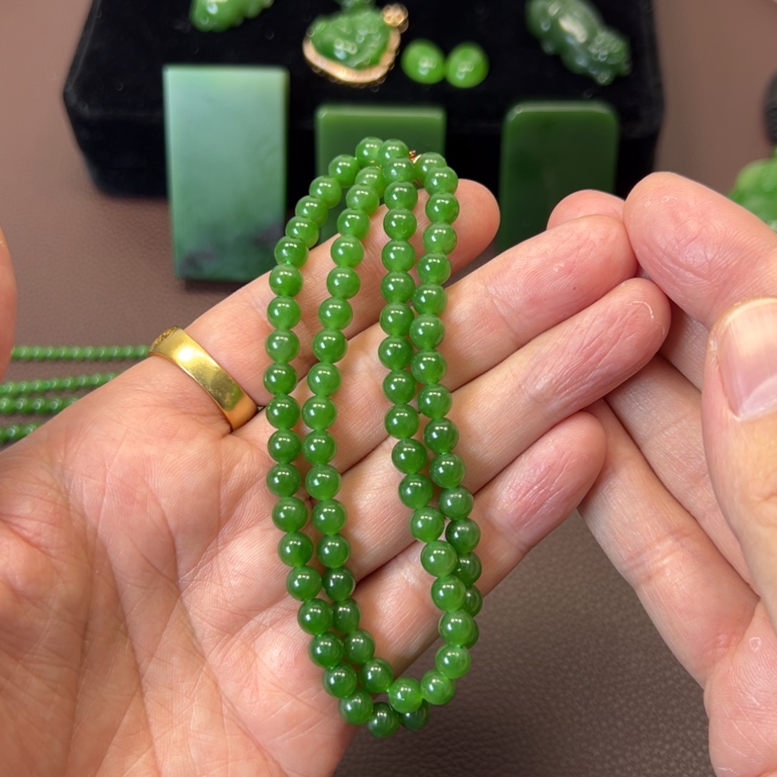 和田玉（碧玉）手串未镶嵌
