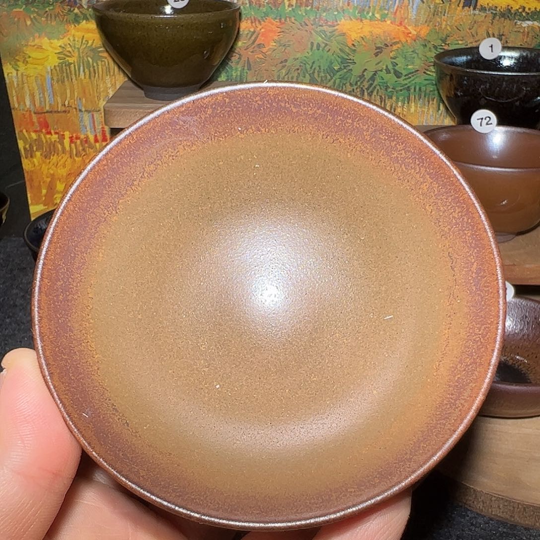 茶盏北宋吴志强平口灰被