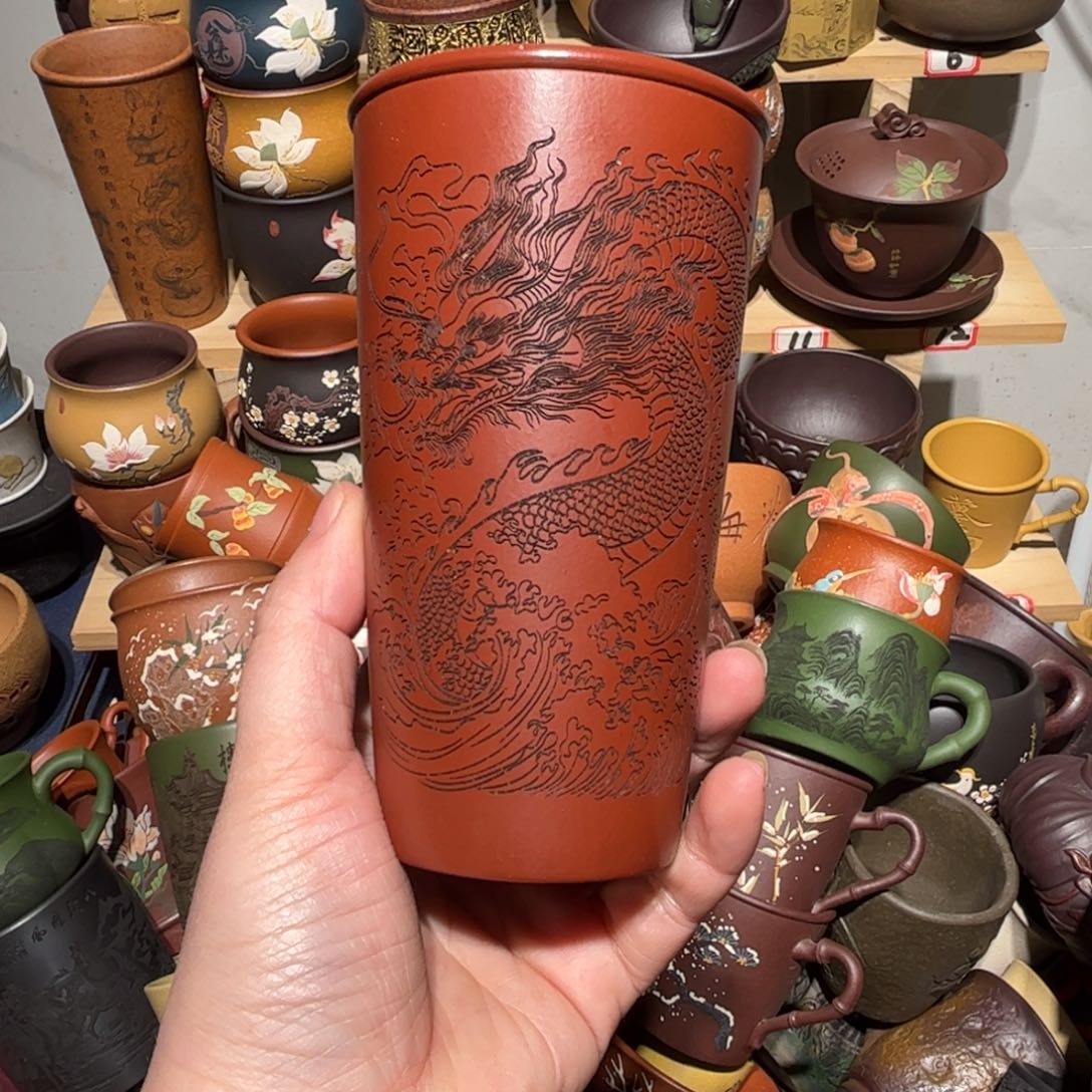 紫砂茶杯宜兴紫砂主人杯
