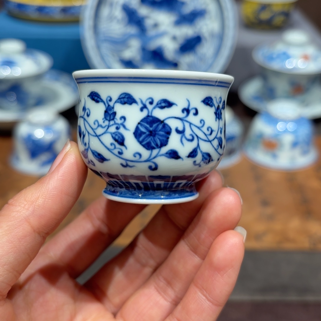 瓷片手工手绘陶瓷茶具