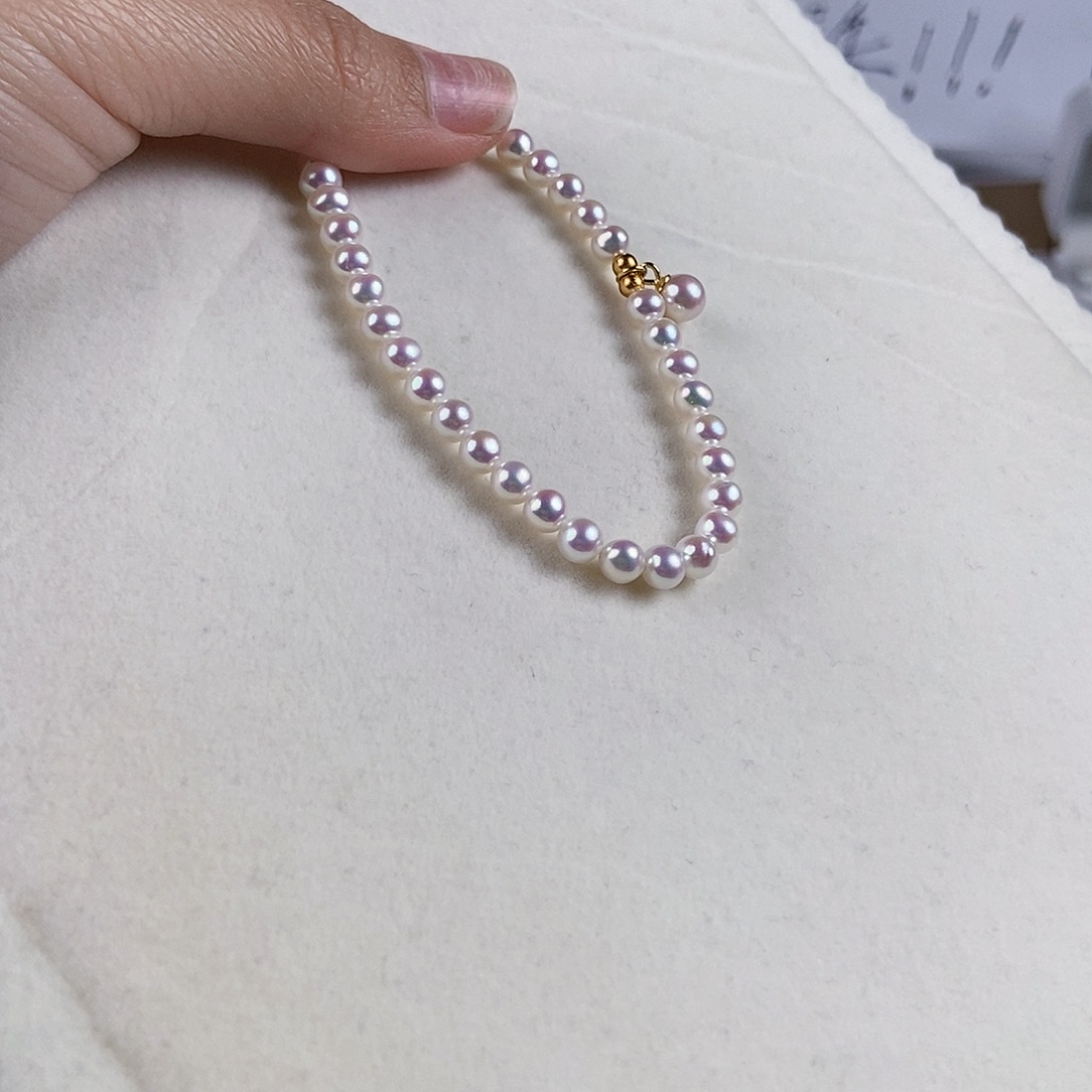 淡水珍珠手绳银S925镶嵌