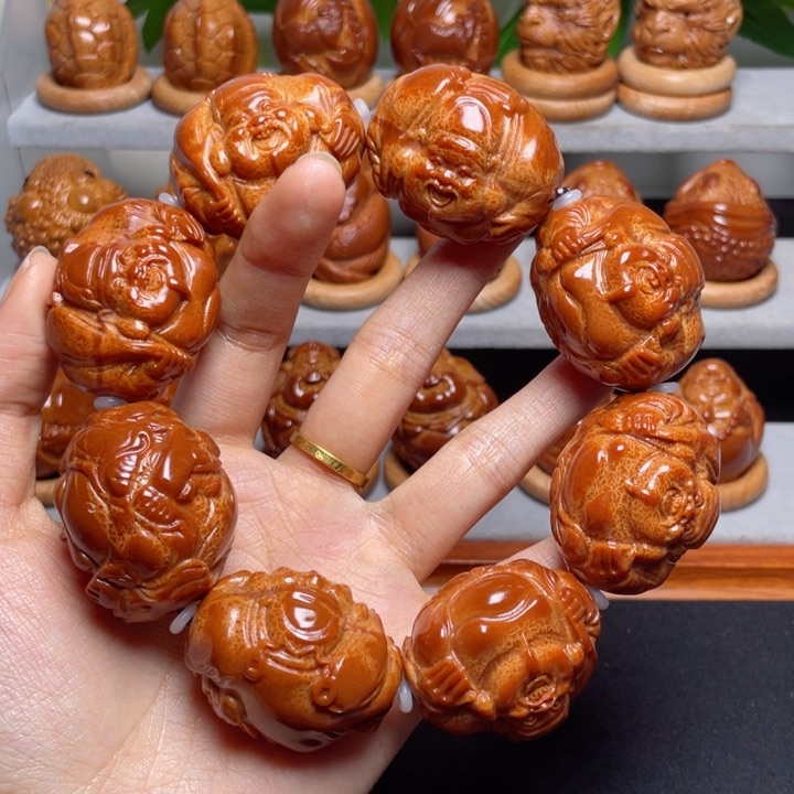 吊坠橄榄核横财手持3.2八颗