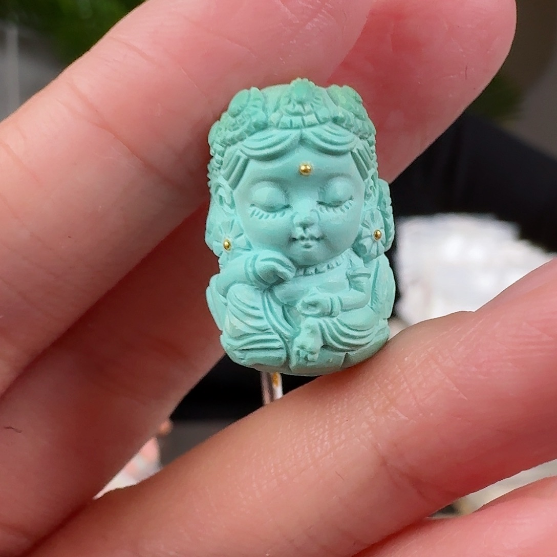 绿松石珠宝奇石未镶嵌