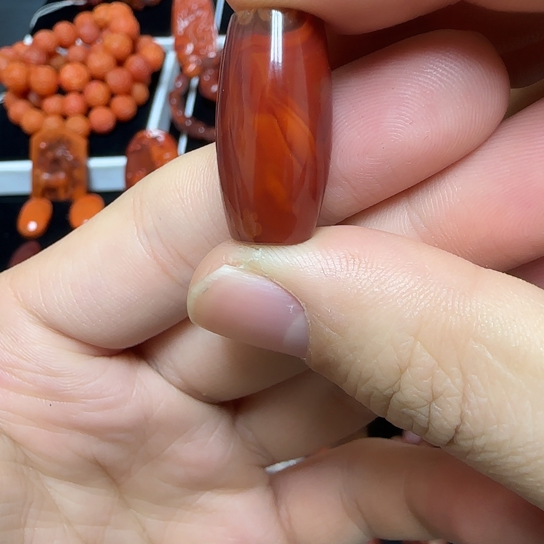 南红玛瑙未镶嵌吊坠(不含链)