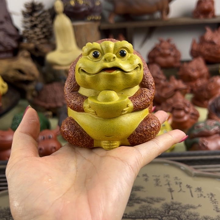 紫砂茶宠紫砂元宝蟾仙