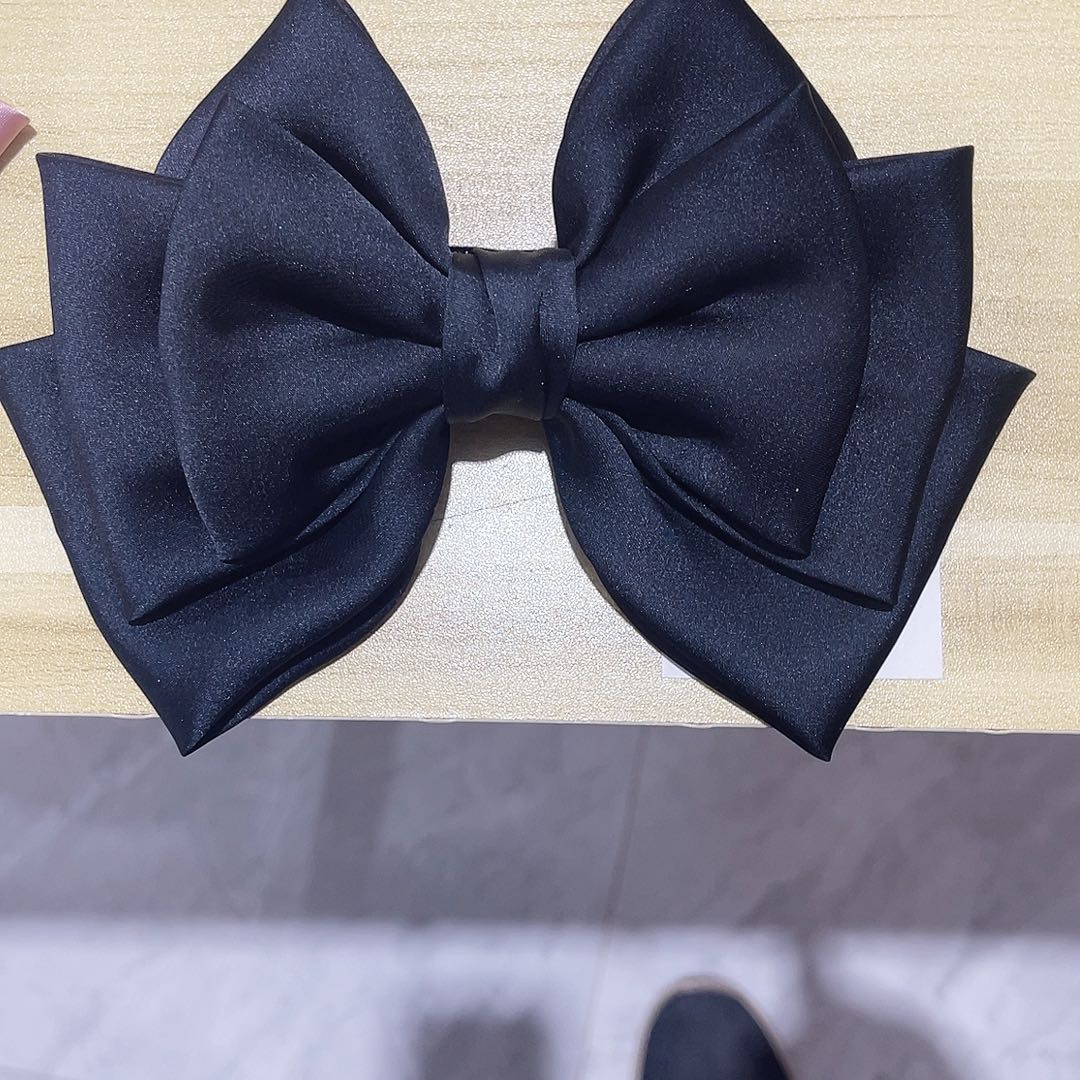 皮质铁合金蝴蝶结发夹