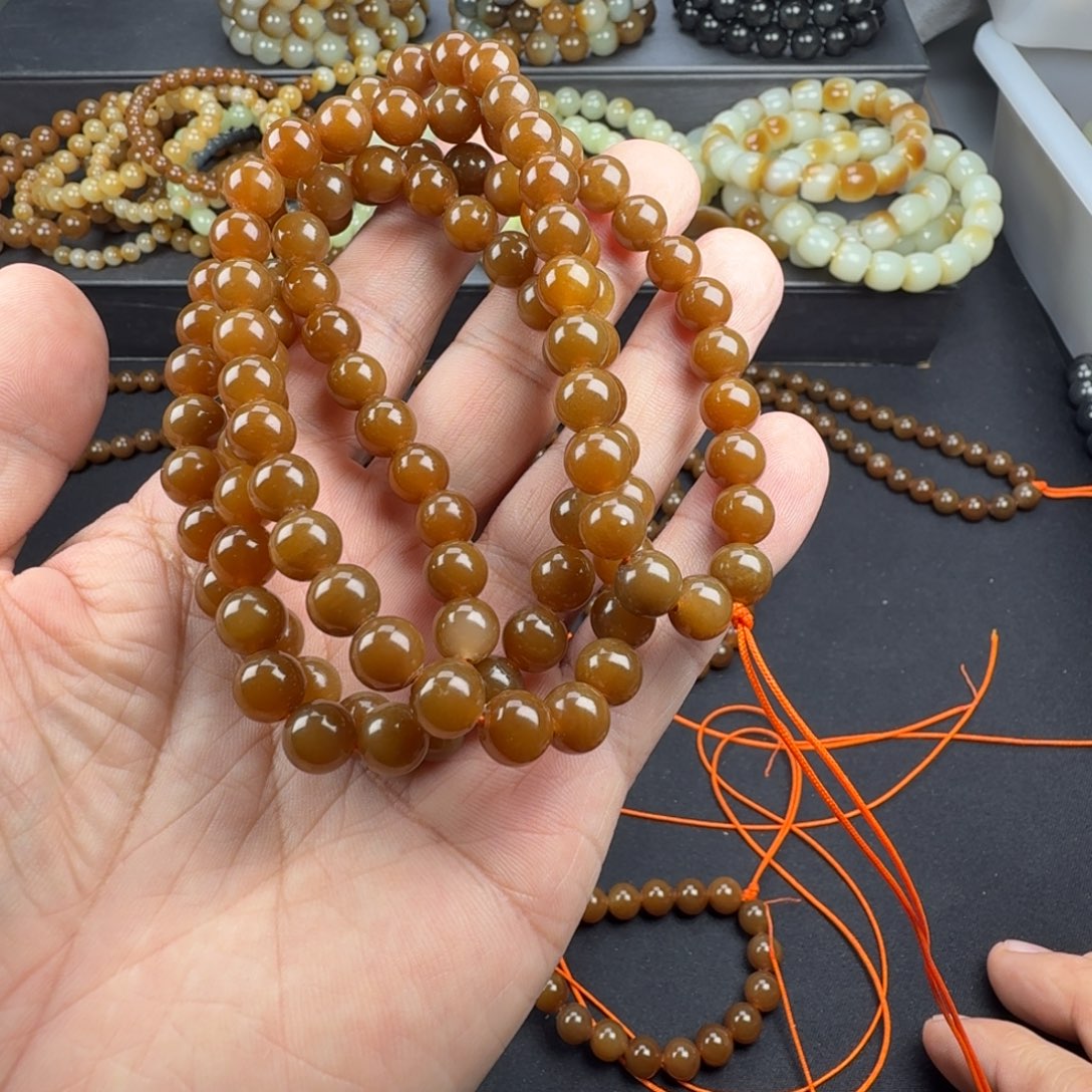 和田玉未镶嵌手链