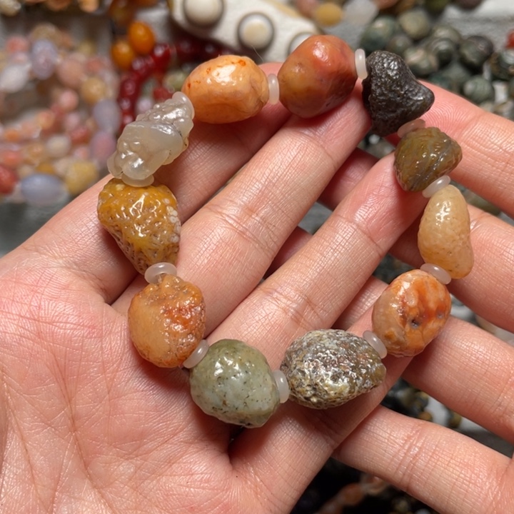 玛瑙/玉髓合金手链