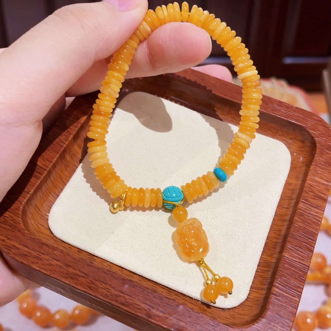 蜜蜡手链未镶嵌手串