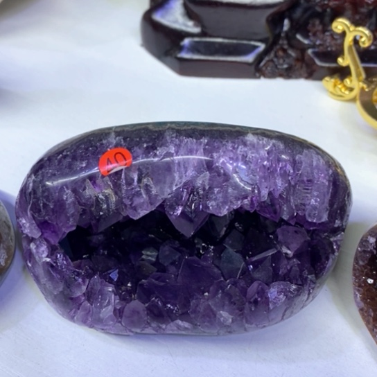 紫晶摆件未镶嵌好好