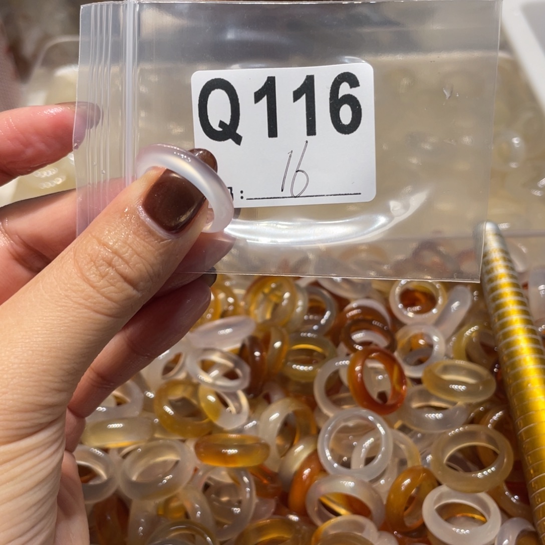 玛瑙/玉髓未镶嵌戒指116