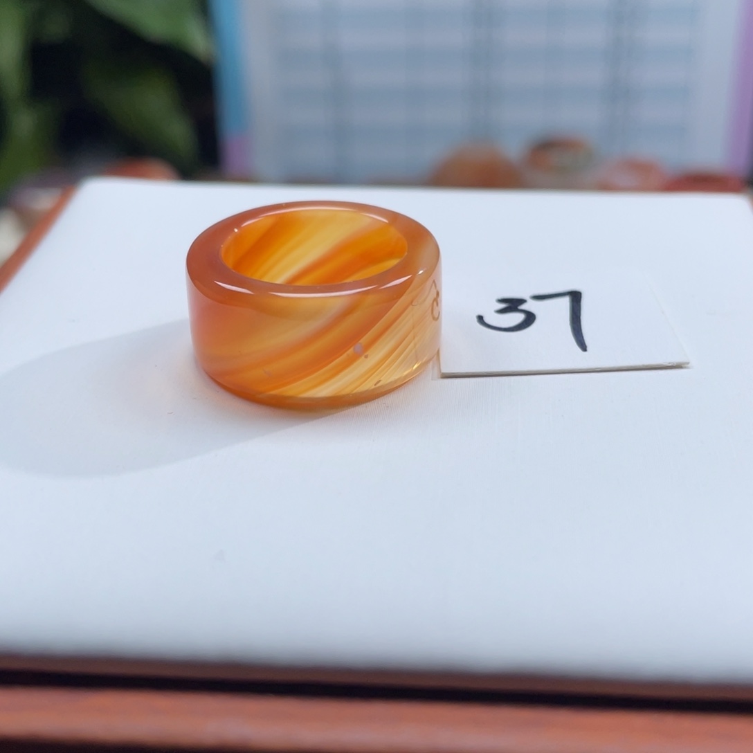 玛瑙/玉髓未镶嵌戒指Z16.6港13