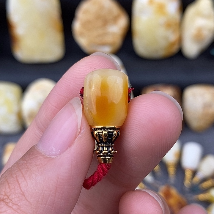 琥珀未镶嵌裸石10三通