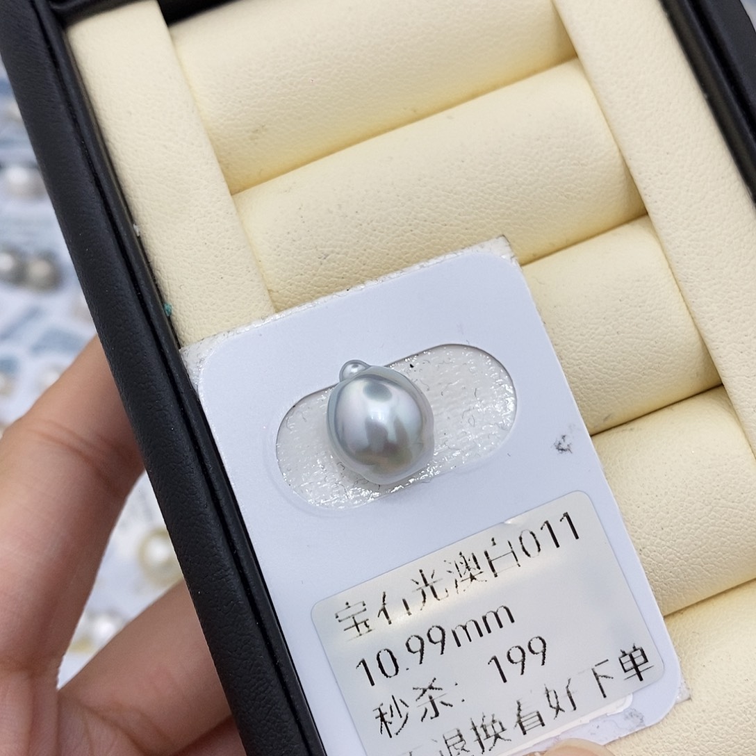 海水珍珠未镶嵌耳饰