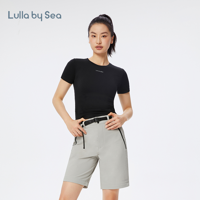 Lulla by Sea| Awaken 运动短袖无缝慕斯感S型修身健身T恤上衣女