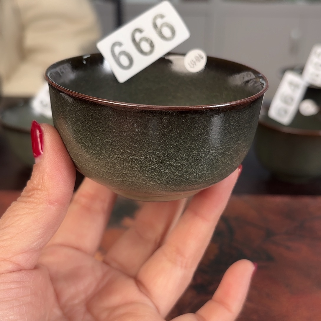 龙泉云间青瓷小米茶器