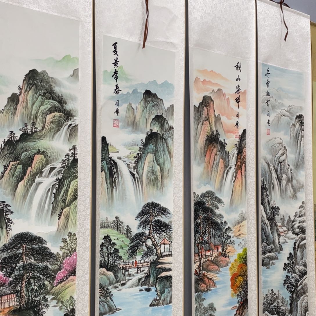 防***李国画老师手绘带运险w