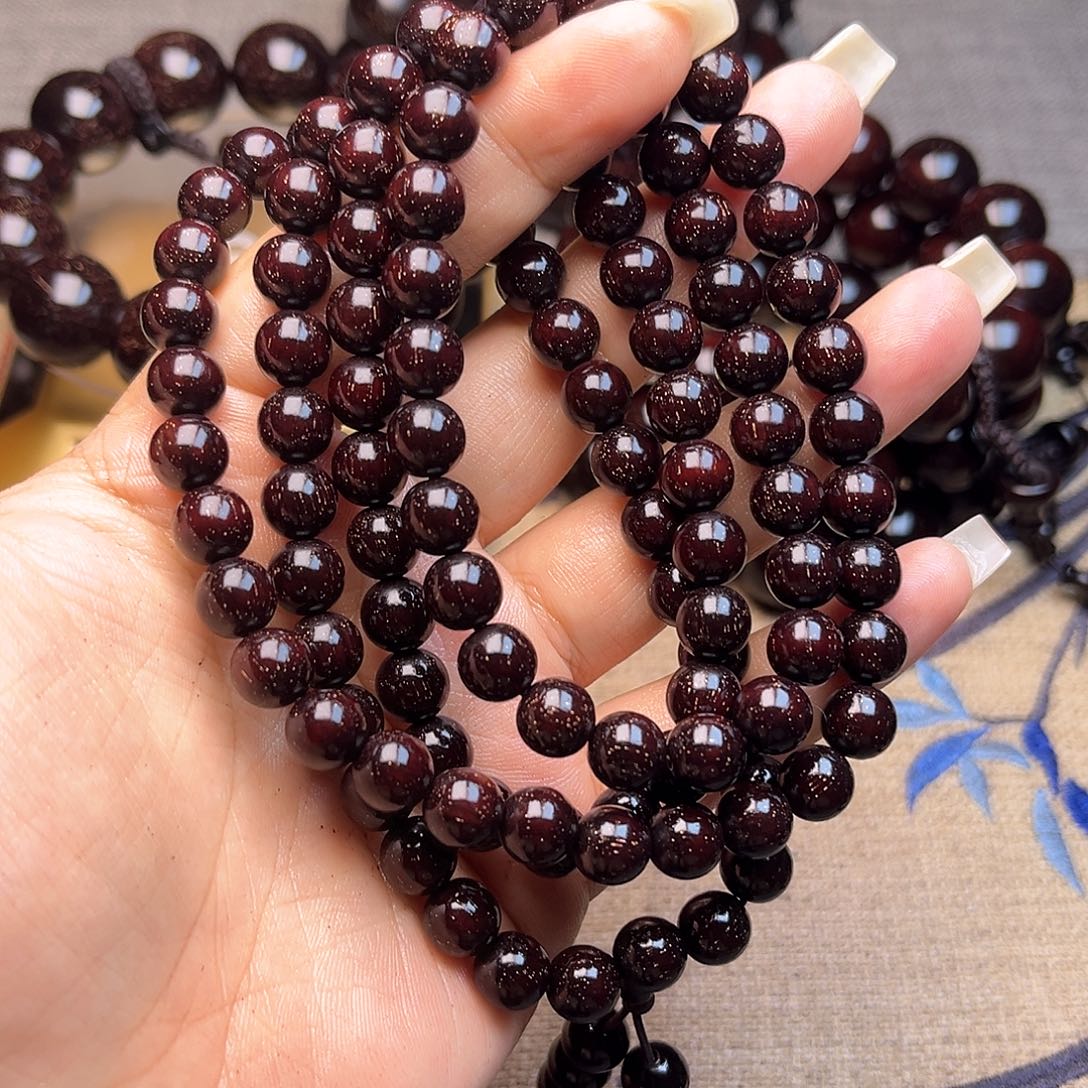 檀香紫檀（小叶紫檀）0.8 108颗多星