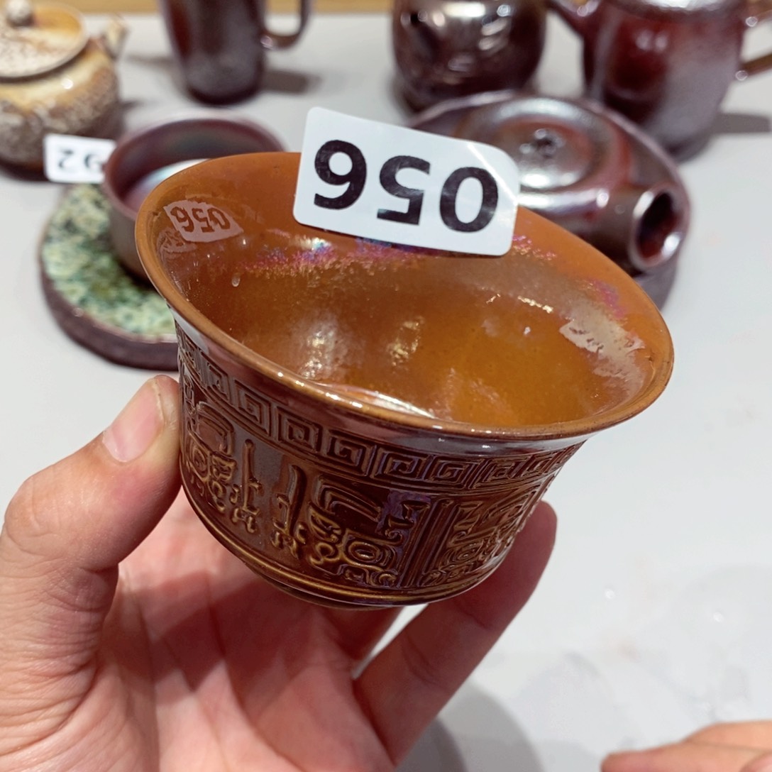 柴烧茶具陶瓷杯子