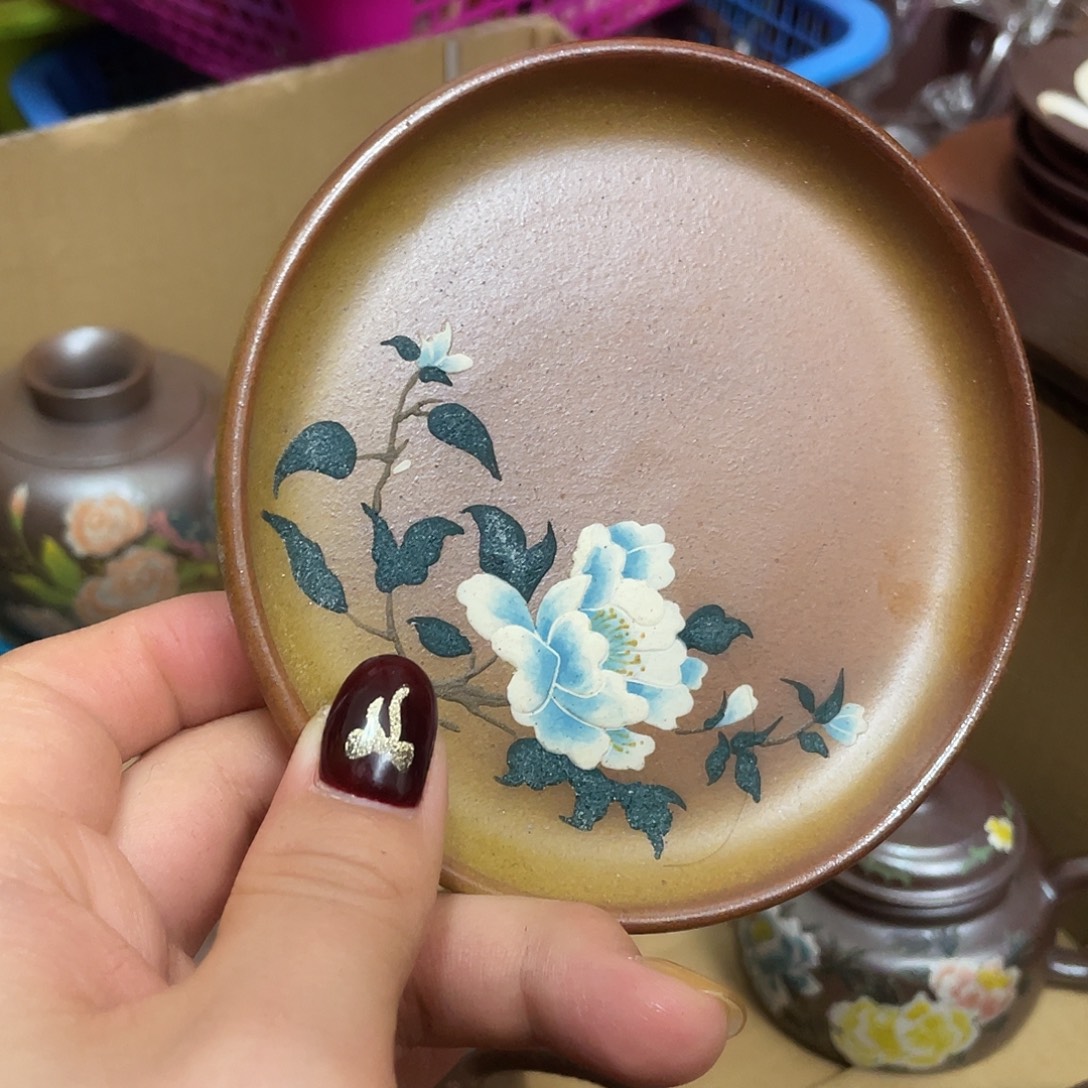 红泥茶杯紫砂主人杯10.5cm