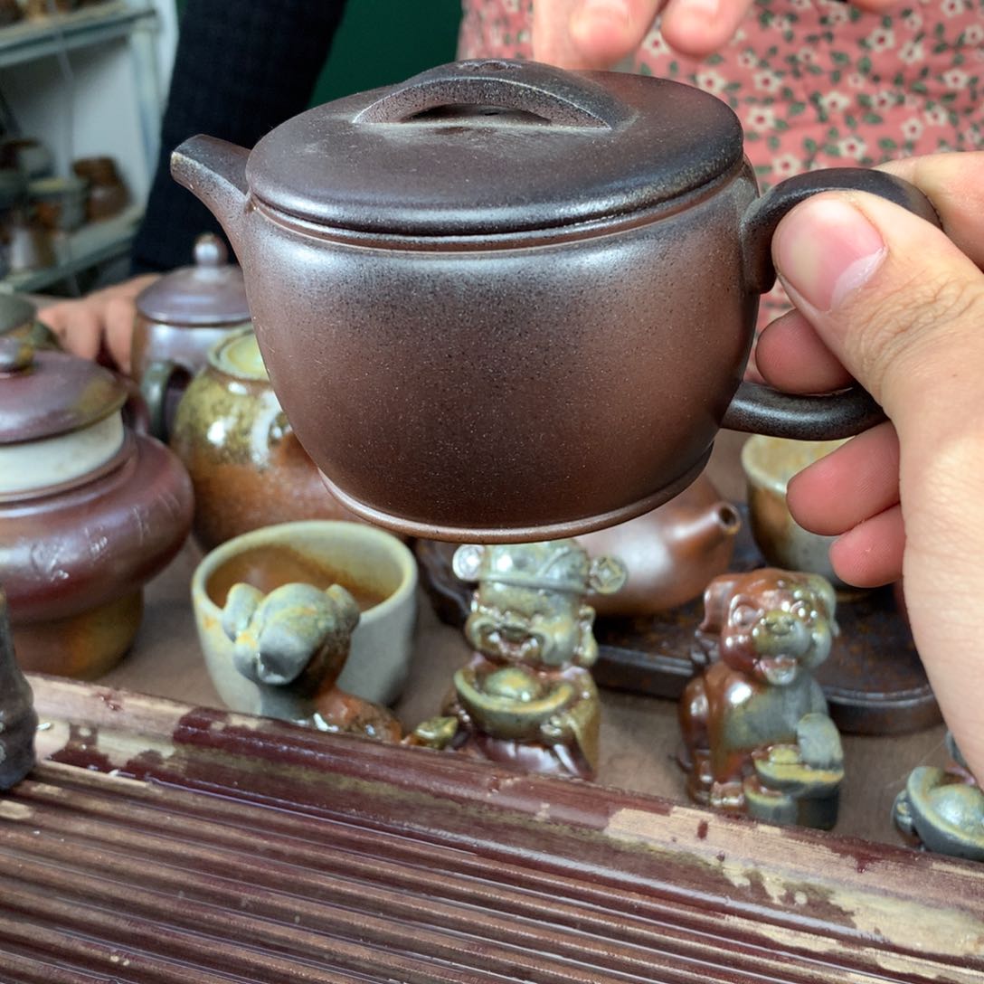 紫砂柴烧纯自然柴烧