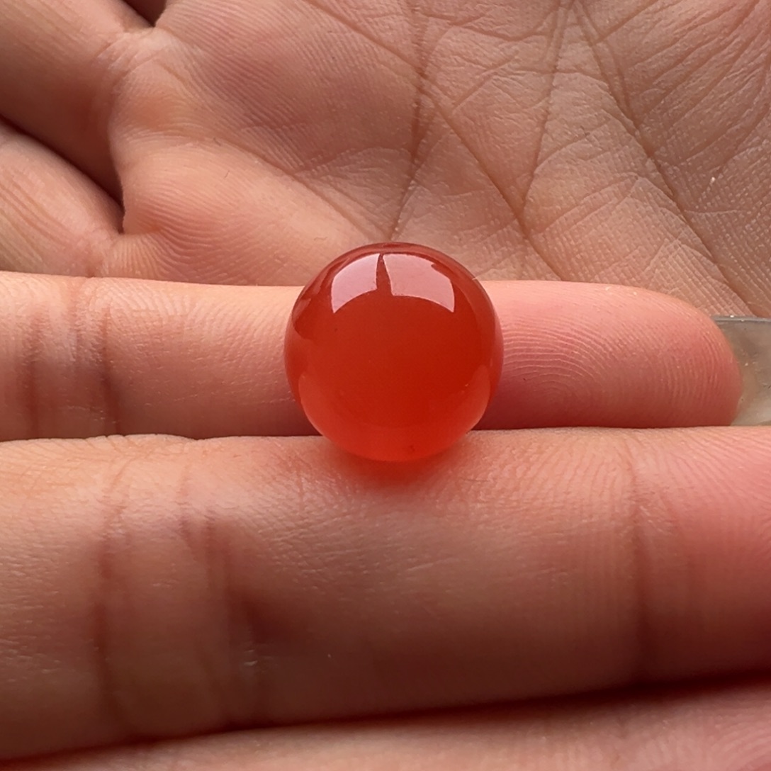 漢***9南红玛瑙未镶嵌圆珠12.2