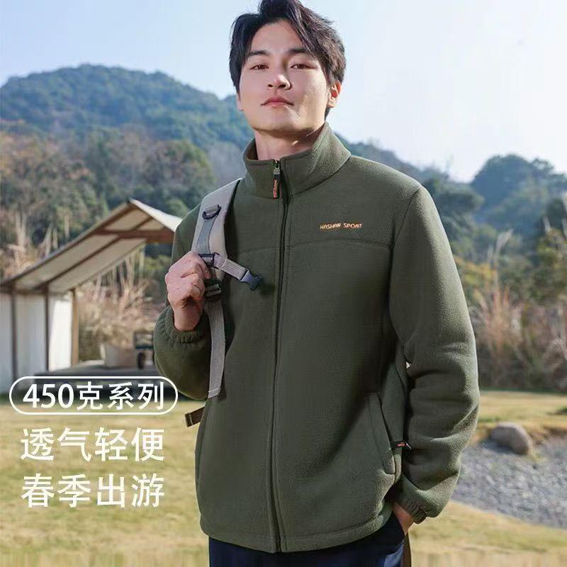 男士加厚奥利绒外套 原单拉链保暖休闲外套！闭眼入